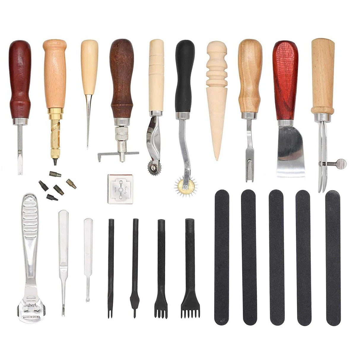 18 Pcs Leather Stitching Working Tools Kit I981