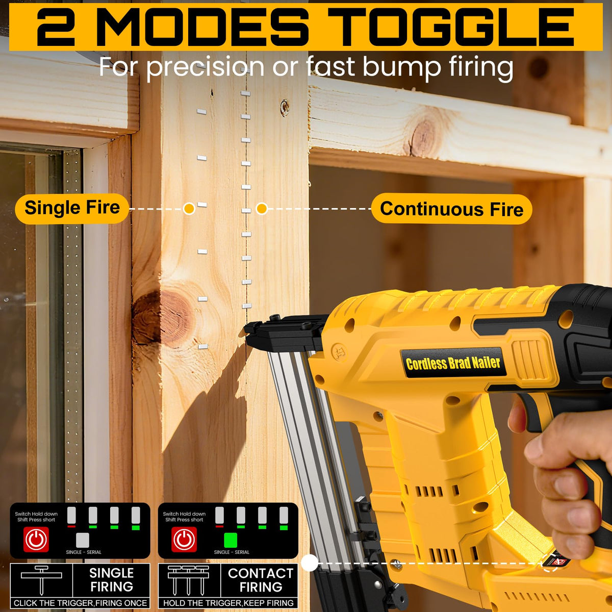 18 Gauge Cordless Brad Nailer & Staple Gun Y9011