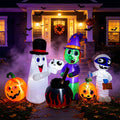 8 FT Halloween Inflatable Witch Ghost Mummy Combo Decorations E9380