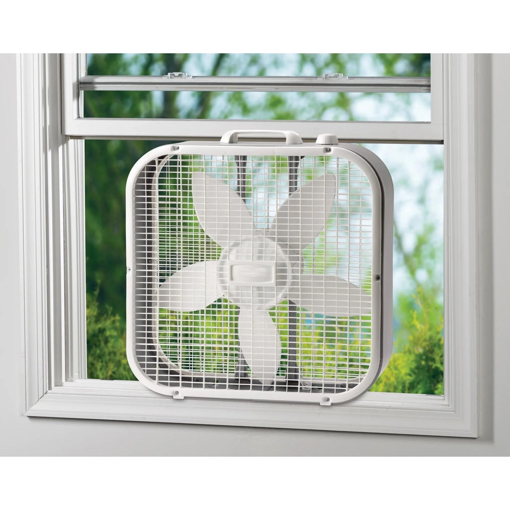 20" Classic Box Fan with 3 Speeds, White X914