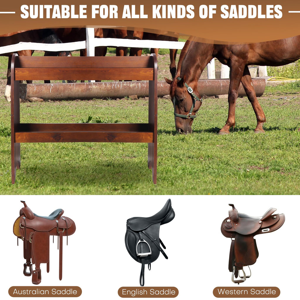 Solid Wood Saddle Rack O210
