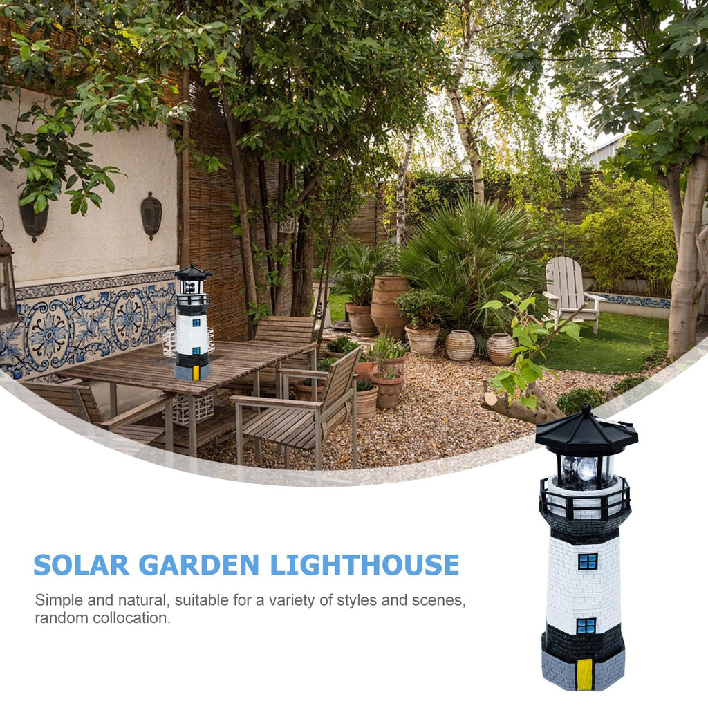 Solar Powered Lighthouse Resin LED Light P264