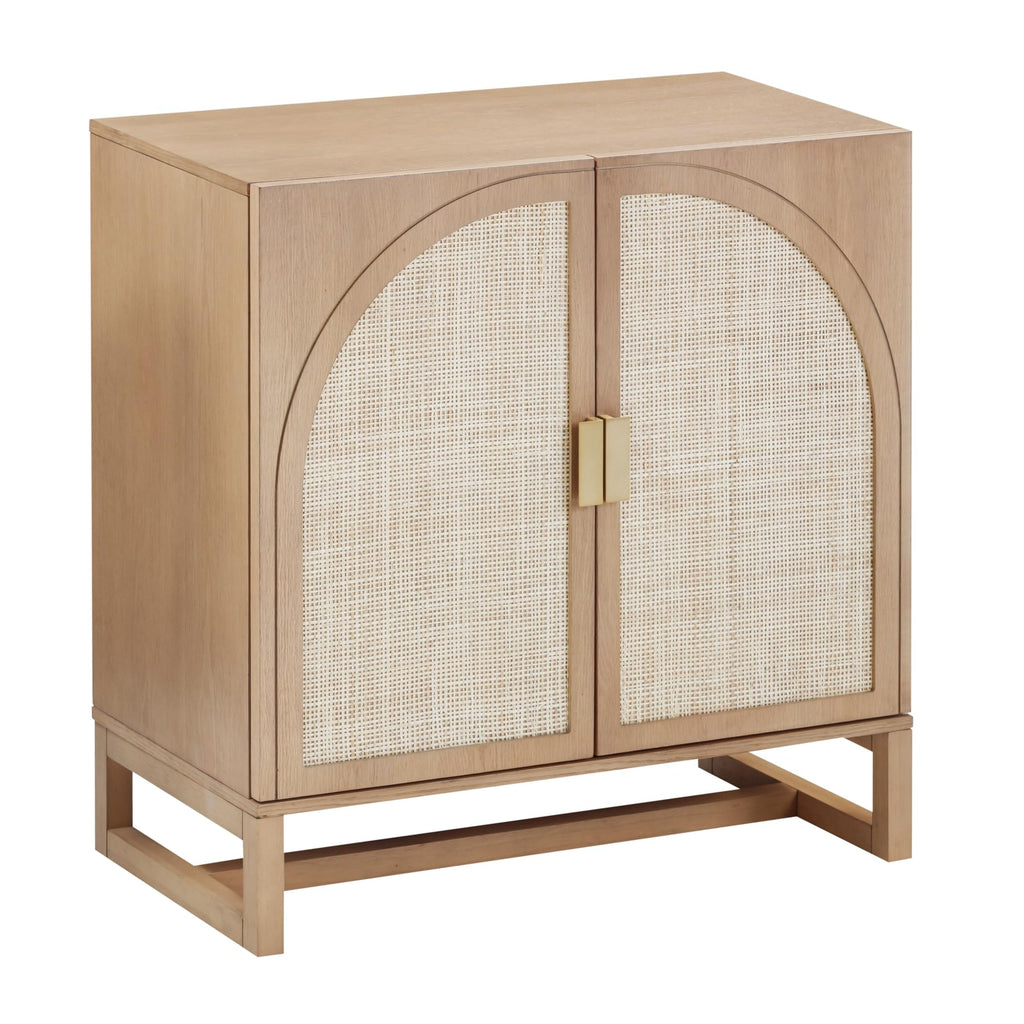 Mid-Century Modern Wood Storage Cabinet with Doors Z868