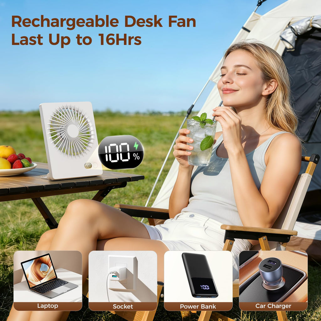 Rechargeable Battery Table Fan Z851663