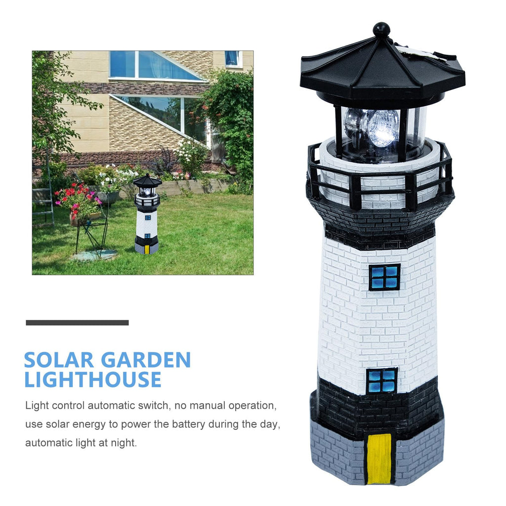Solar Powered Lighthouse Resin LED Light P264