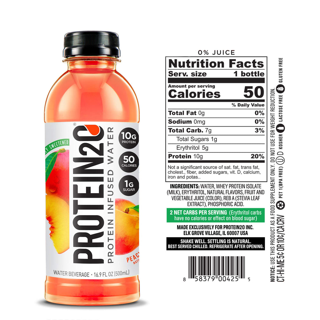 Whey Protein Infused Water Variety Pack 16.9 oz 12 Count S651
