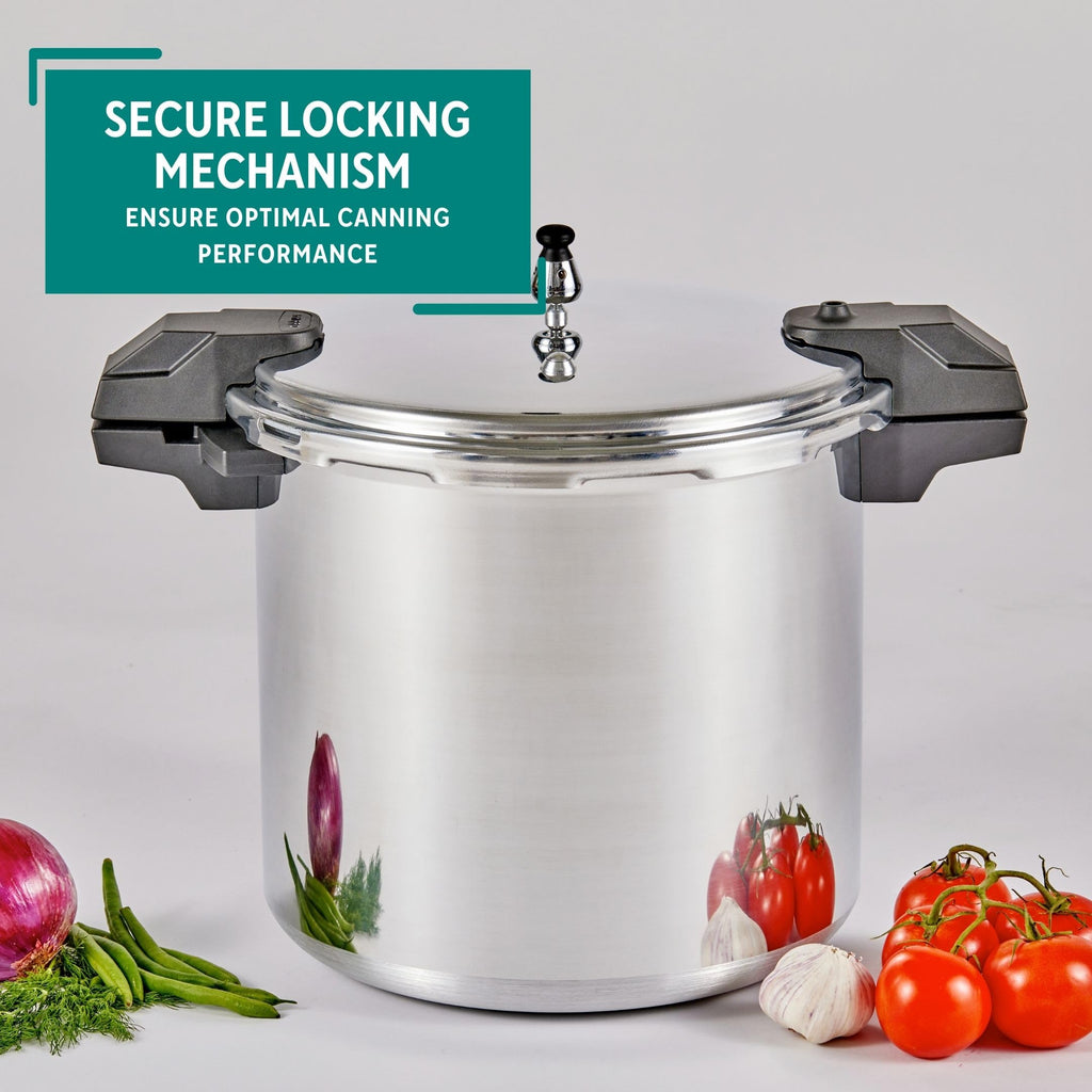 22 Qt Aluminum Pressure Canner with 3 Regulators D27608