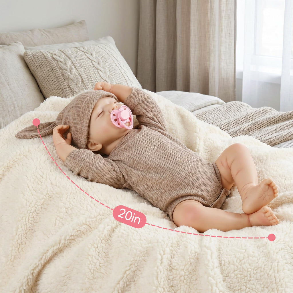 20 Inch Lifelike Reborn Baby Doll with Soft Vinyl Body X269112