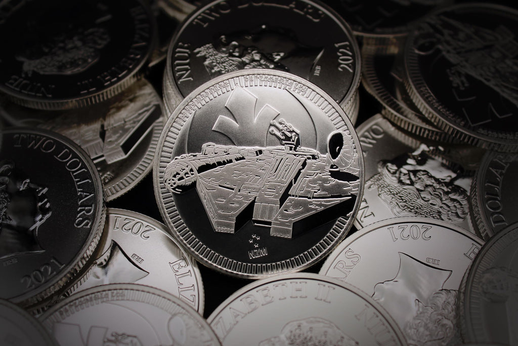 1 oz Silver Star Wars Millennium Falcon $2 E4791