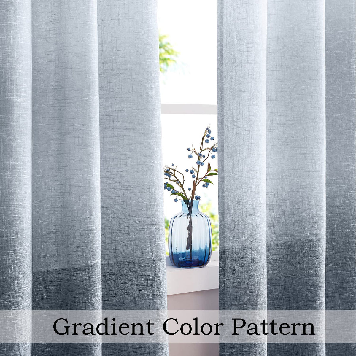Ombre Grommet Curtain 100"x84" A2099