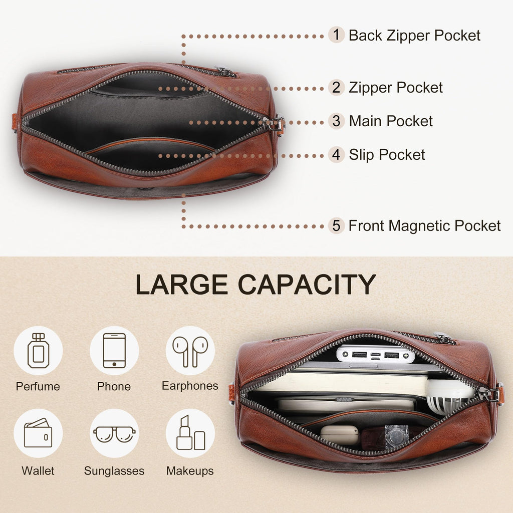 Leather Crossbody Bag R8437