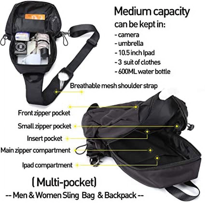 Small Sling Crossbody Backpack Shoulder Messenger Bag S280411
