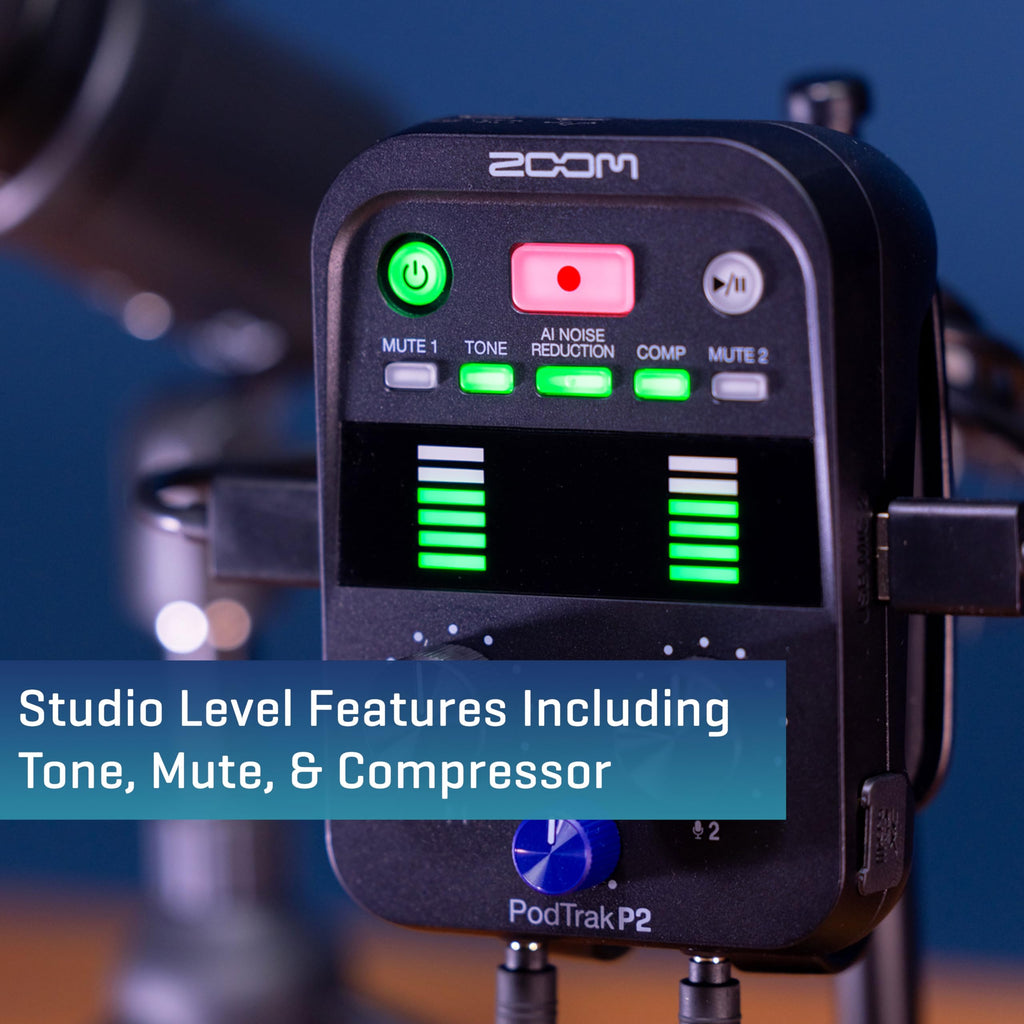 Podcast Recorder with 2 USB Mic Inputs J677686