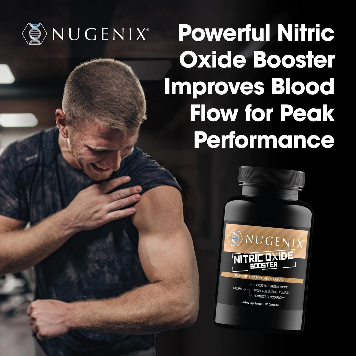 Nitric Oxide Booster Supplement 100ct N71595