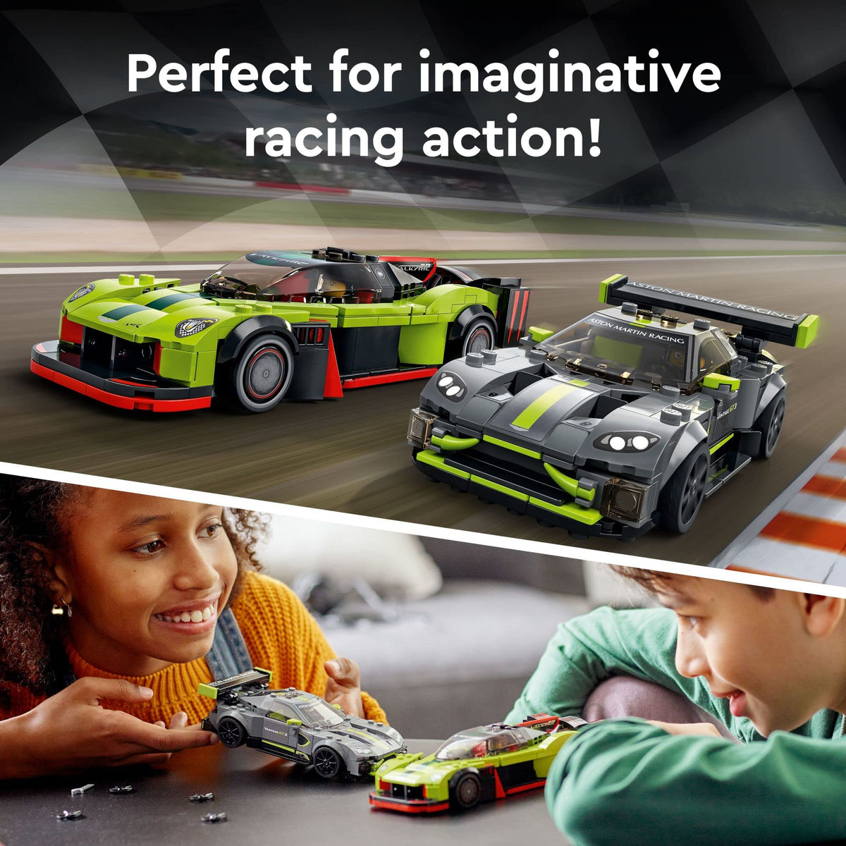 Race Car and Toy Set with 2 Driver Minifigures Y99060