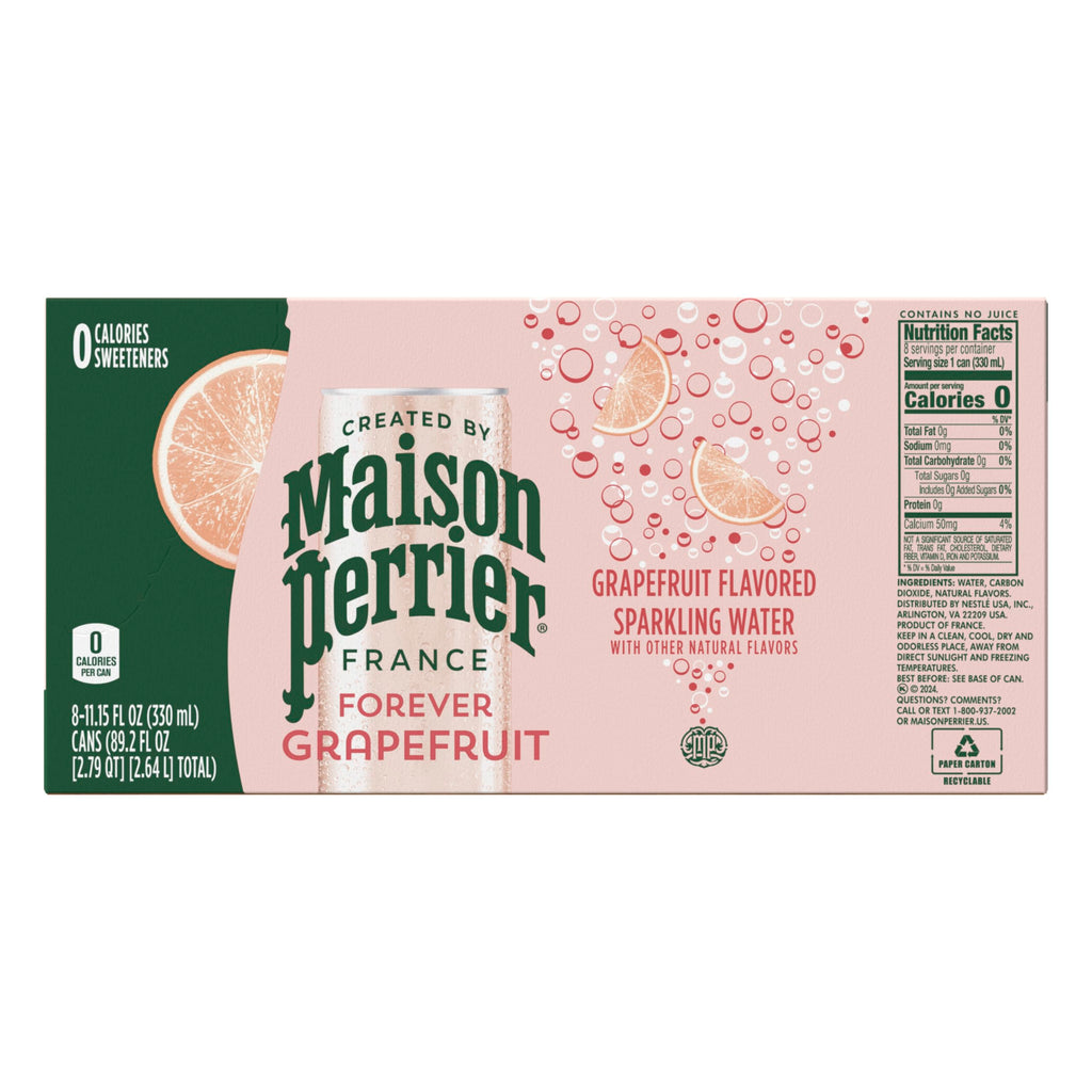 Grapefruit Flavored Sparkling Water, 11.15 Fl Oz Cans, 8 Count I2299