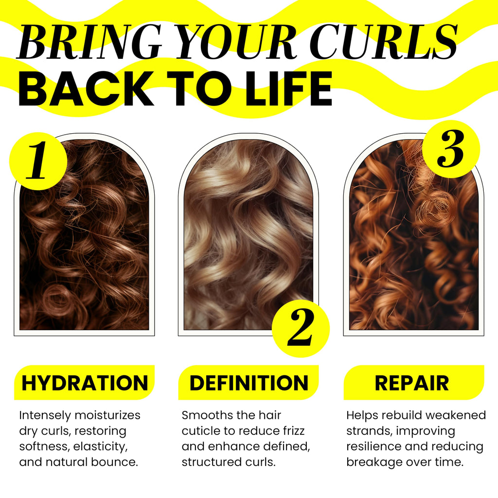 Curly Hair Shampoo and Conditioner Set W7822