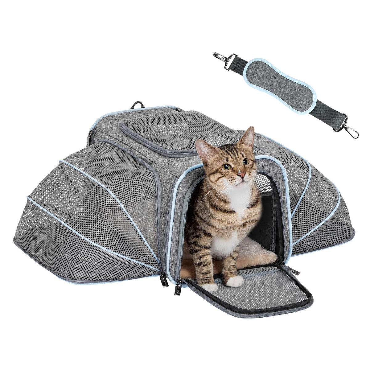 Small Double Expandable Cat Carrier C1079