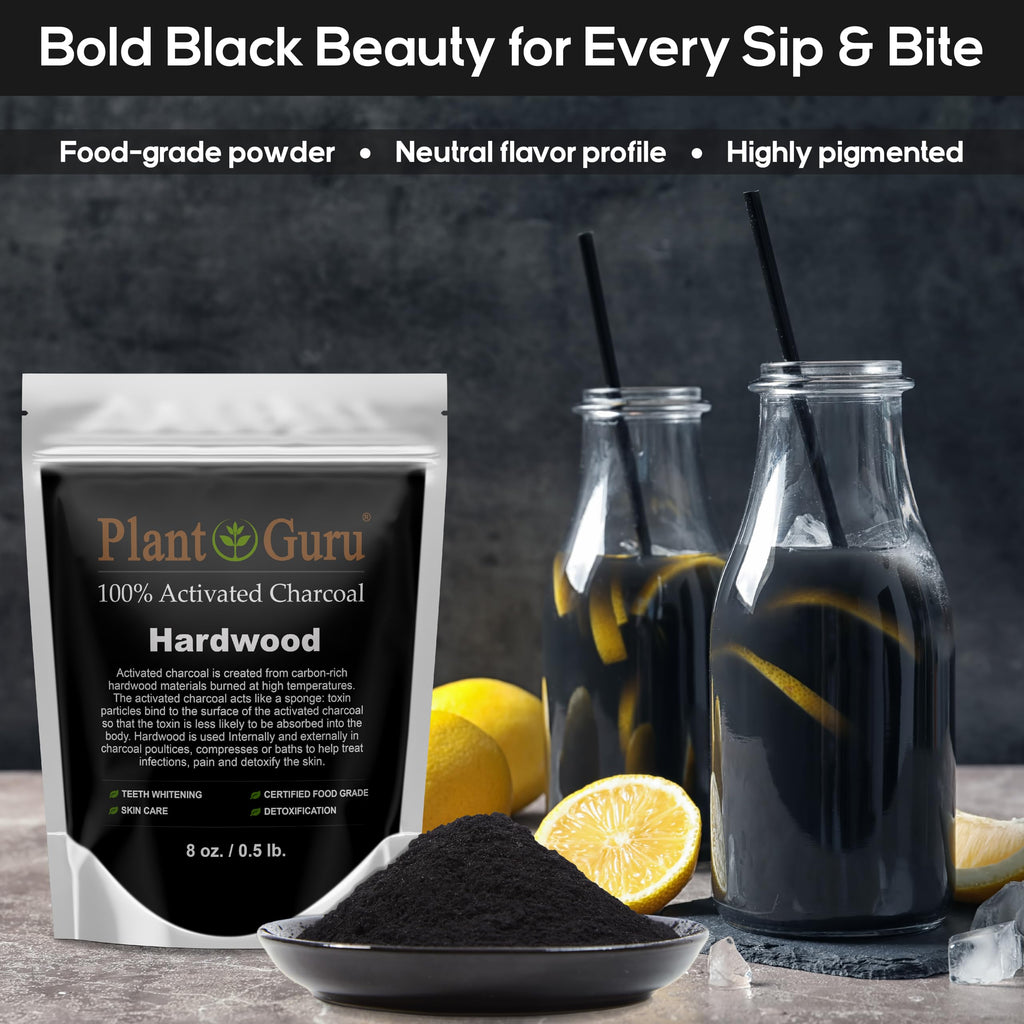 Activated Charcoal Powder 1 lb. Jar Food Grade Kosher Non-GMO D642
