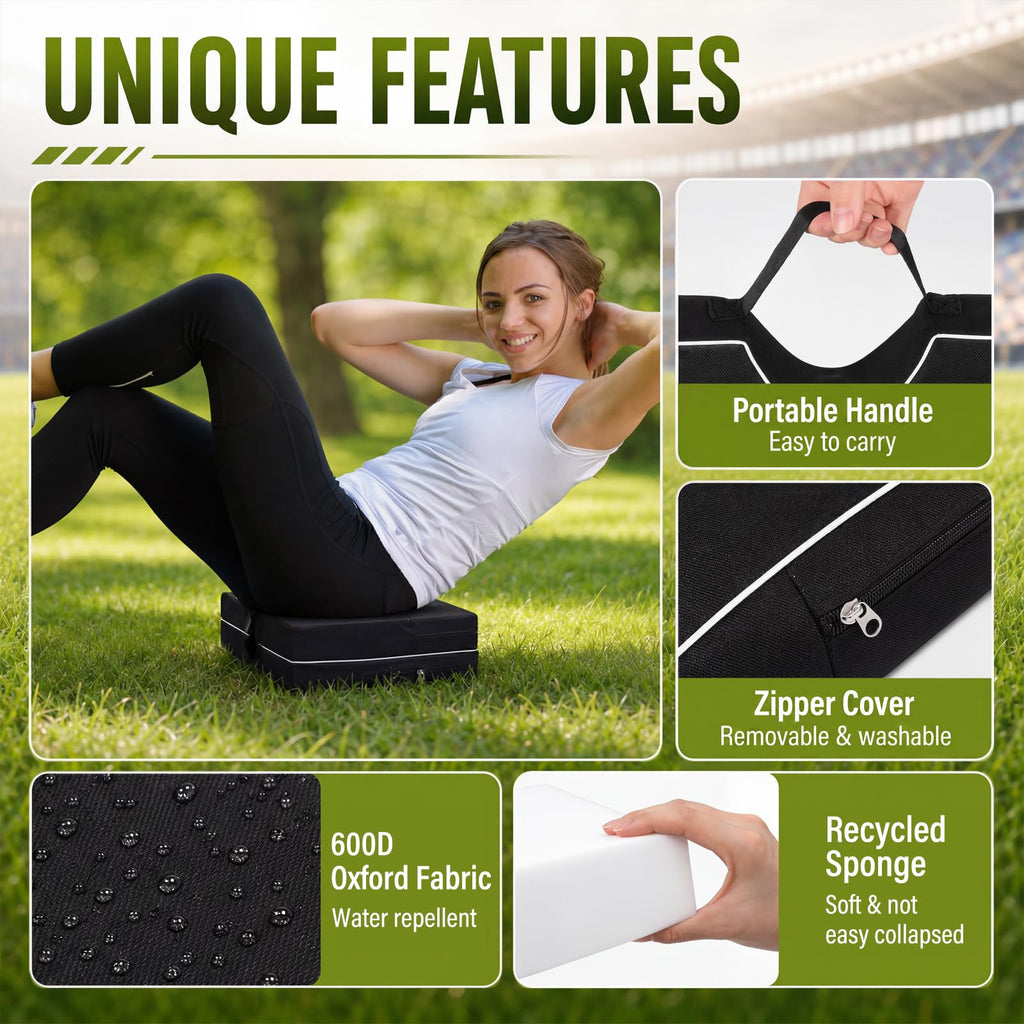 3 Pcs Portable Bleacher Chair Cushions with Handle W991743