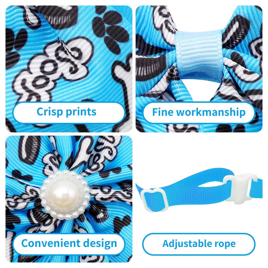120PCS Dog Bows Collar Flowers and Bowties Grooming Accessories L716117