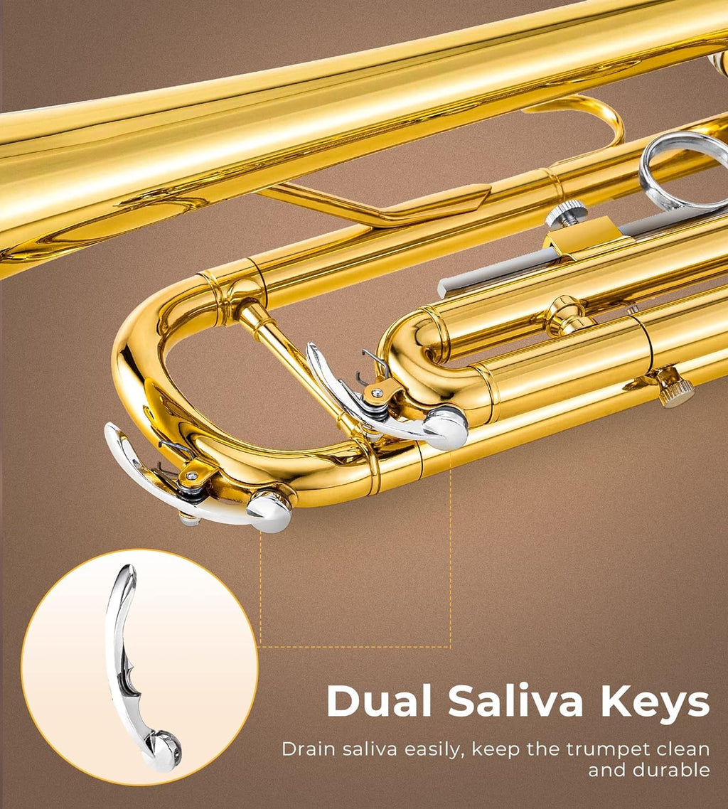 Bb Trumpet Gold Finish Brass F4044