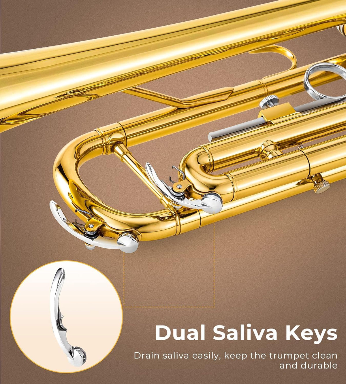 Bb Trumpet Gold Finish Brass F4044