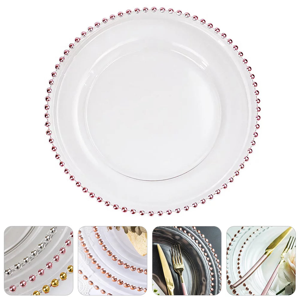 Clear Glass Dinner Plate D783