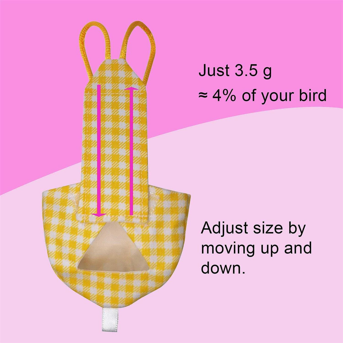 Bird Diaper Harness Flight Suit with 80 Inch Flying Leash I9043