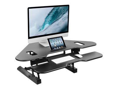 Black Corner Standing Desk Converter A232268