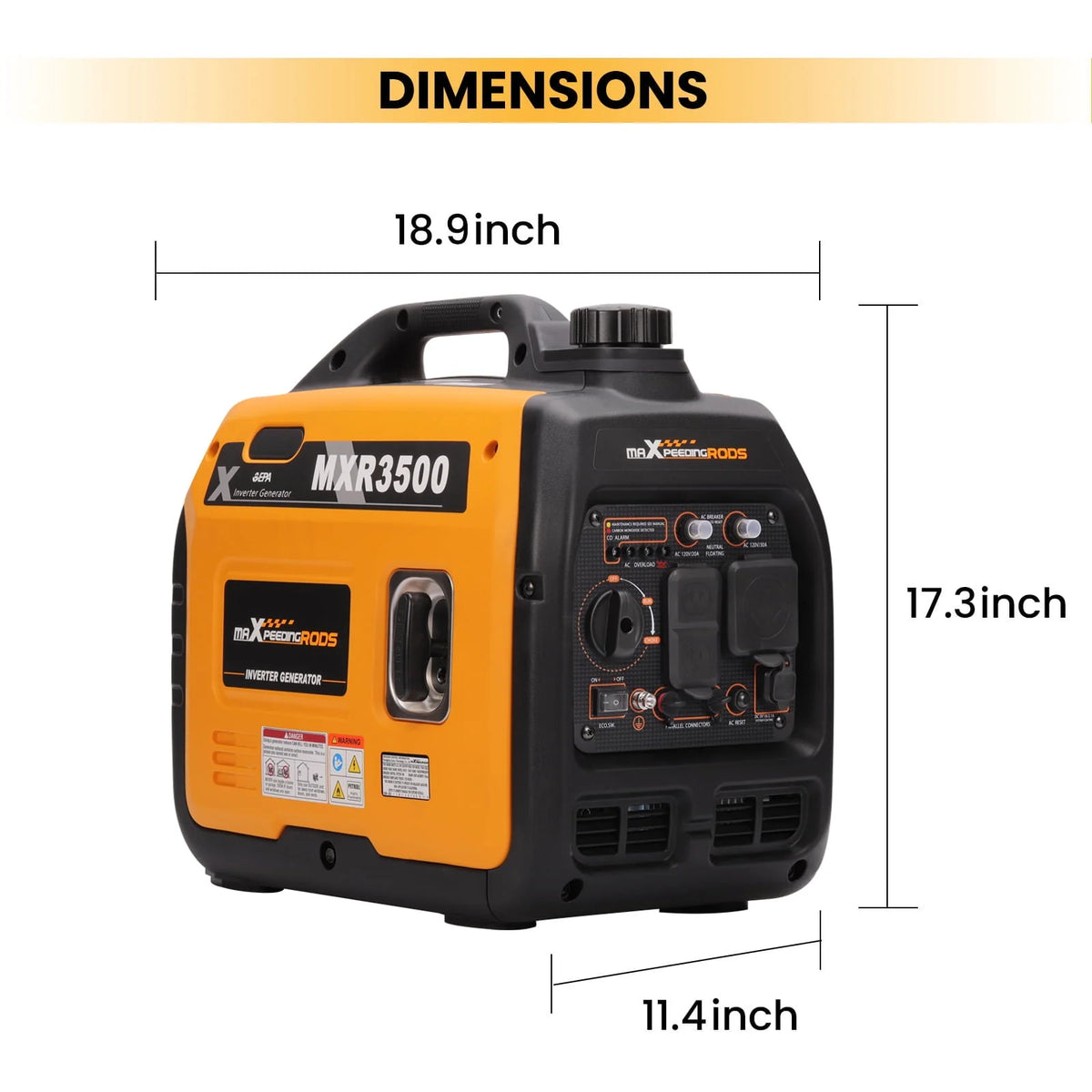 3500W Ultralight Electric Start Portable Inverter Generator O575638