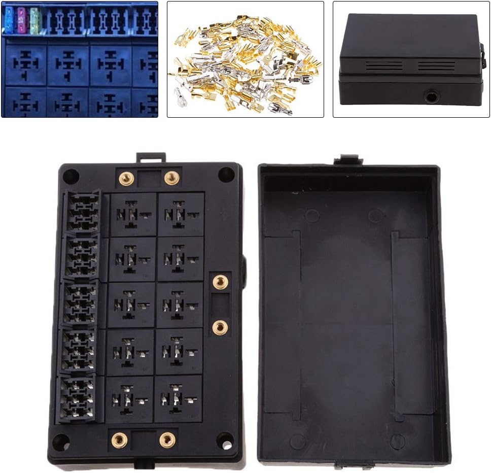 18-way Blade Fuse Holder + 10-way Relay Socket Box J17933