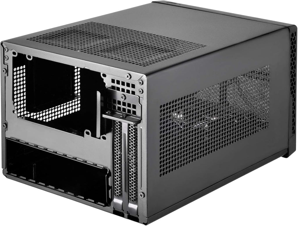 Black Ultra Compact Mini-ITX Computer Case with Mesh Front Panel E283300