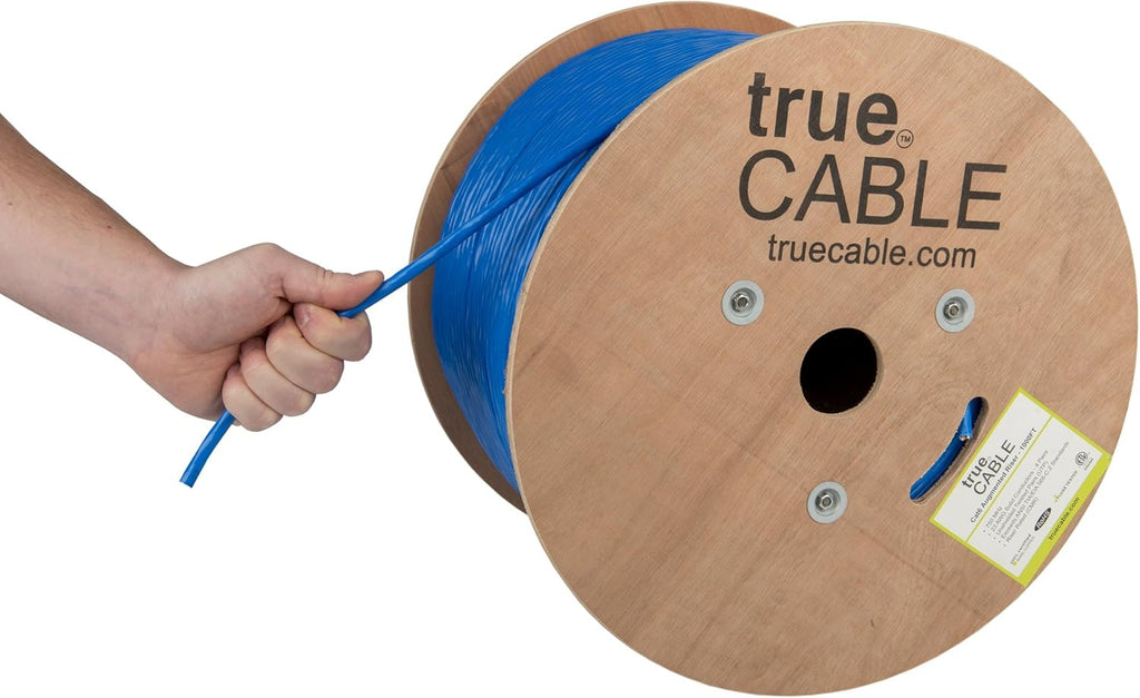 Pink 1000ft Cat6A Riser UTP Bulk Ethernet Cable X65289