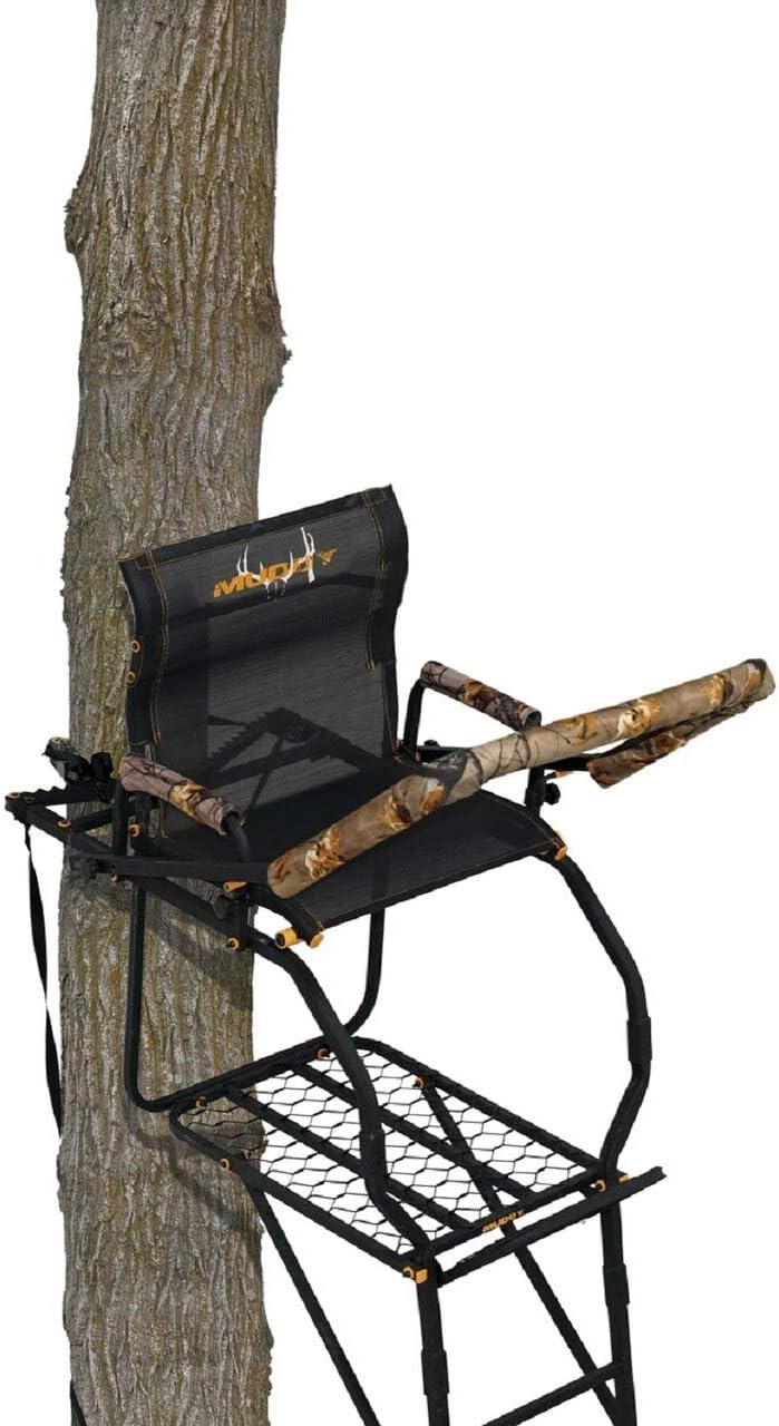 Black 17 ft 1-Person Ladder Tree Stand R853