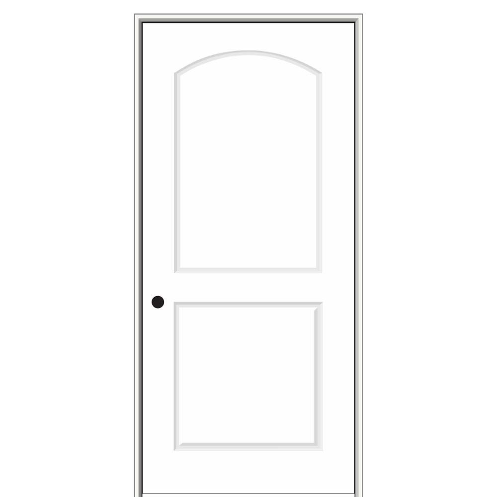 Paneled Solid Manufactured Wood Primed Molded Interior Standard Door X364142