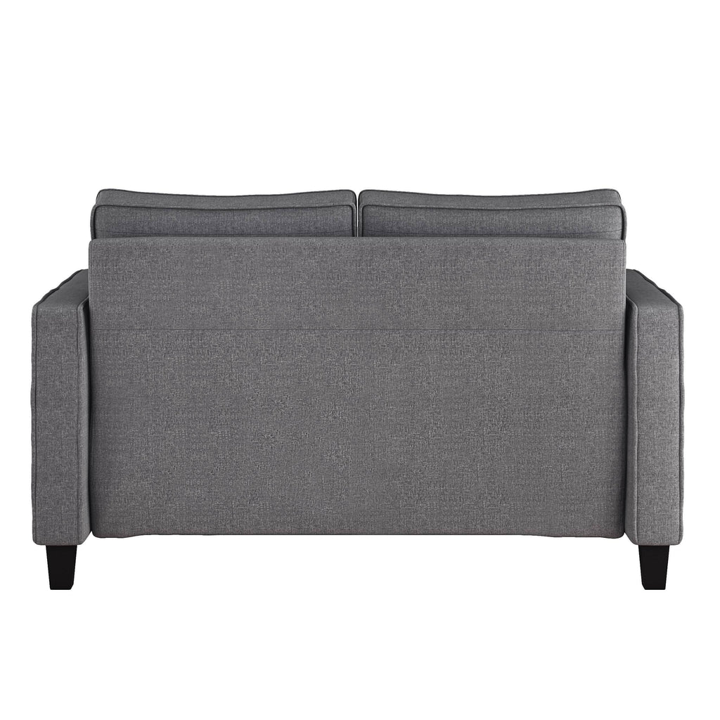 Gray Fabric Loveseat Sofa Y785