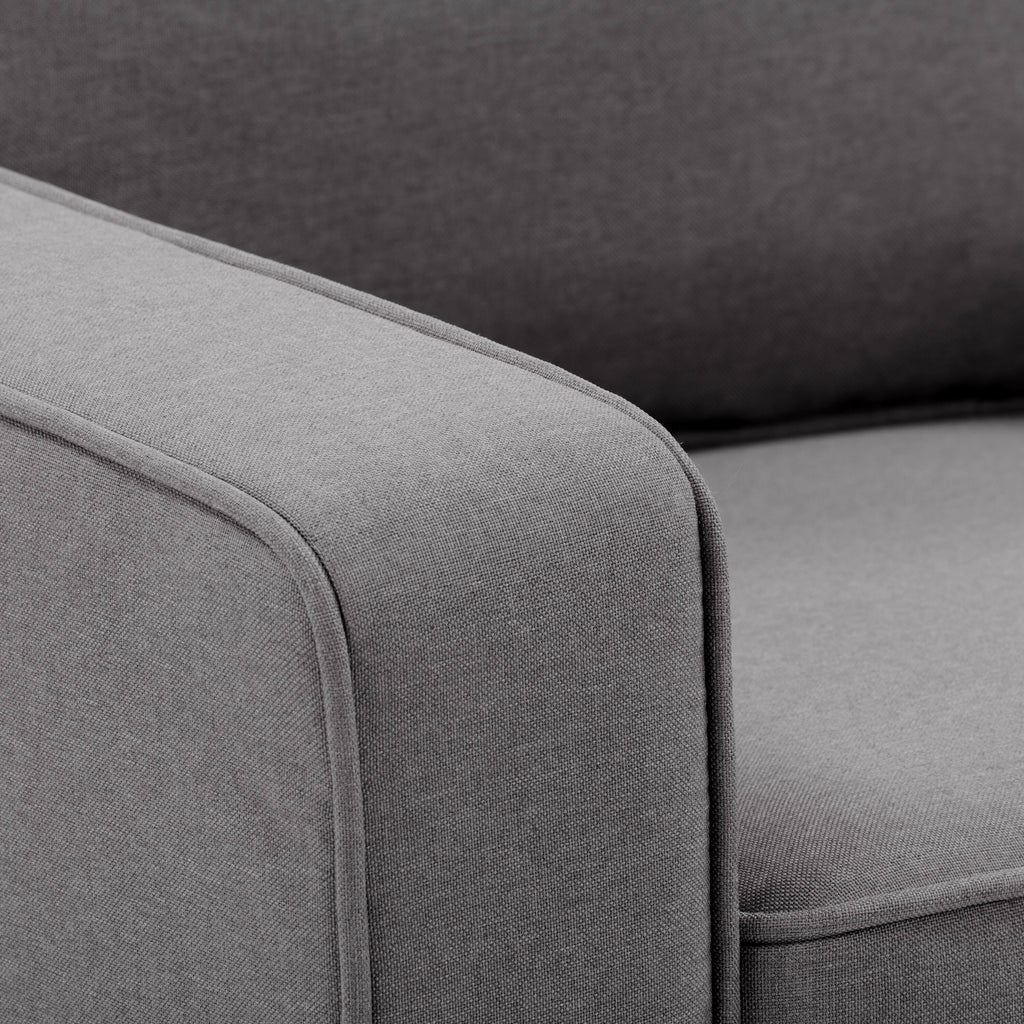 Gray Fabric Loveseat Sofa Y785