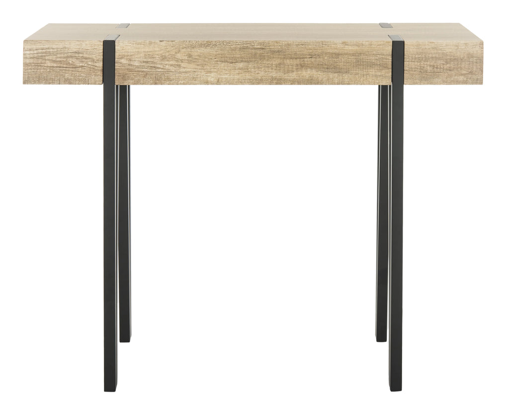 Brown Mid-Century Wood Top Console Table B88911