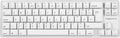 Mini Wired 69 Keys Mechanical Gaming Keyboard Brown Switch PBT Keycaps White Backlit V92046