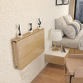 Solid Wood Wall-Mounted Drop-Leaf Table 80 * 40cm B438