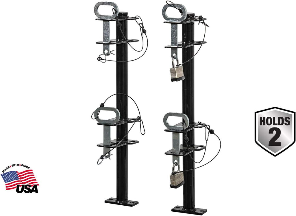 2 Channel Lockable Trimmer Rack, Black X59110