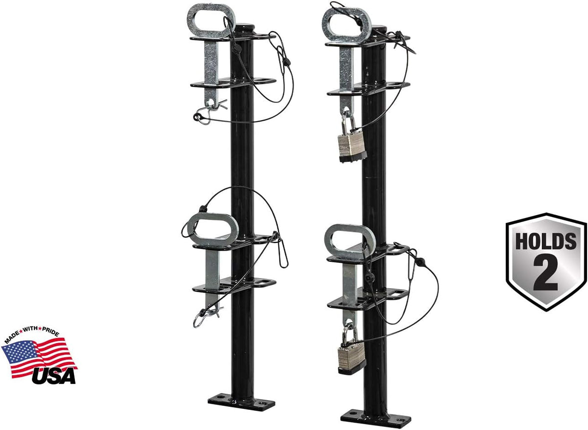 2 Channel Lockable Trimmer Rack, Black X59110