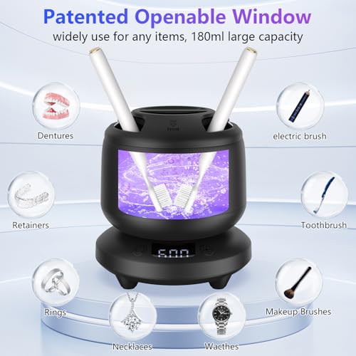 Ultrasonic Retainer Cleaner with 4 Modes (White) J6720