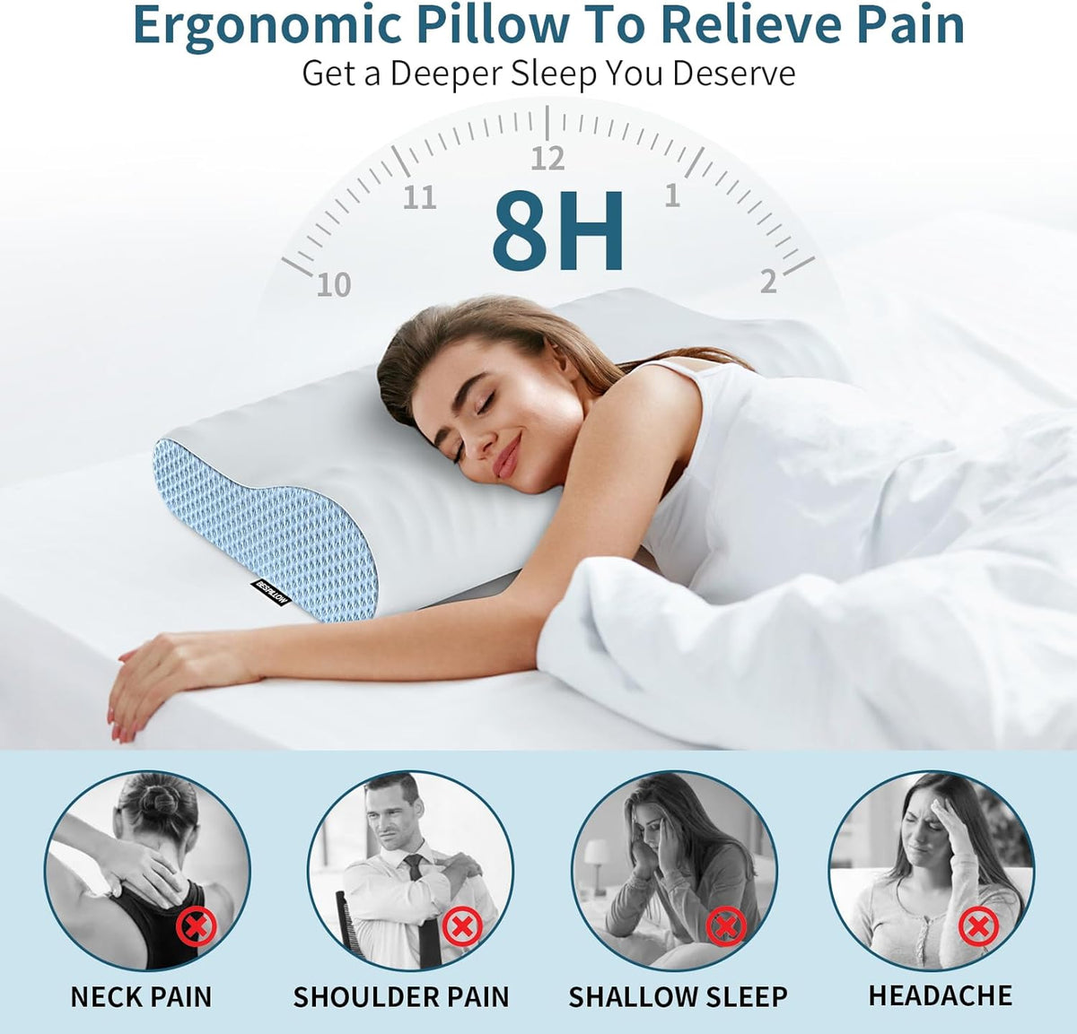 Memory Foam Cervical Pillow M2501
