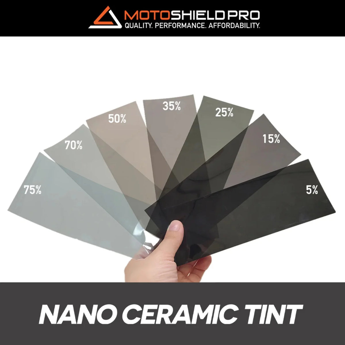 Ceramic Window Tint Film for 2014-2019 Chevrolet Silverado 2500 Crew Cab Front Windshield 50% X350