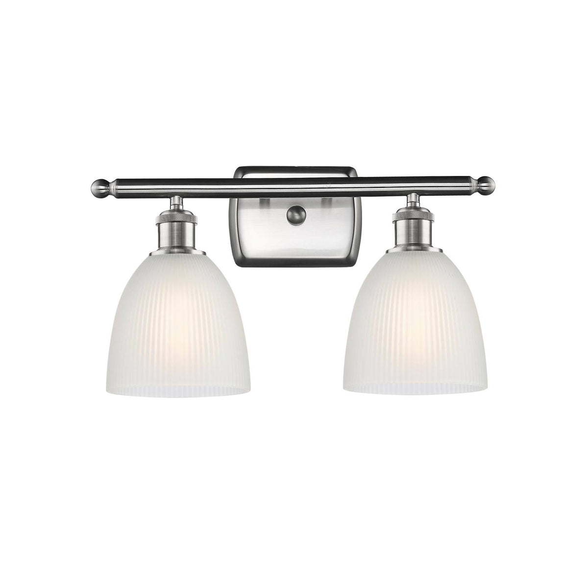 Brushed Satin Nickel 2 Light Bath Vanity Light J112