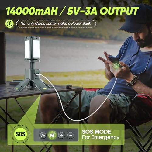 14000mAh Telescopic Rechargeable Camping Lantern U754901