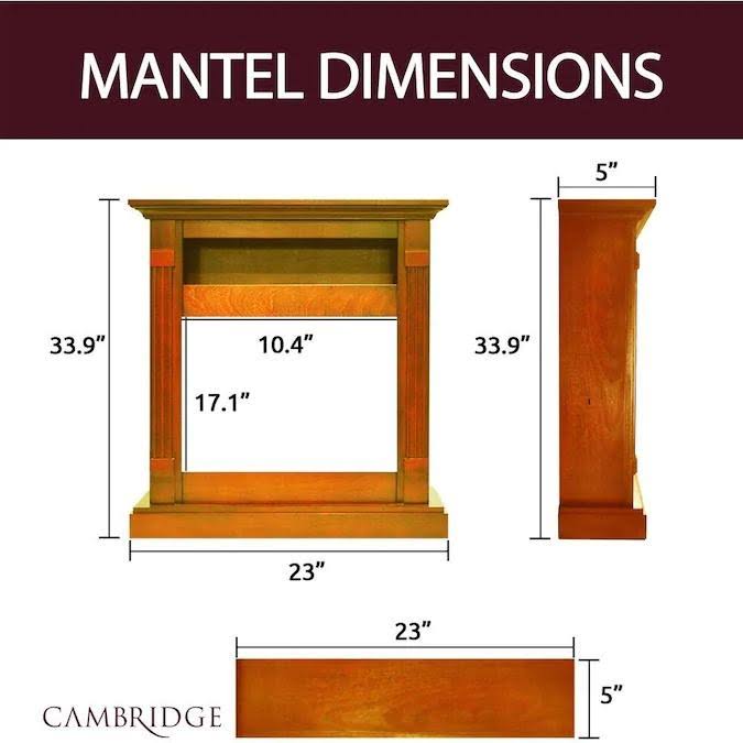 34 in. Electric Fireplace and Mantel A862594