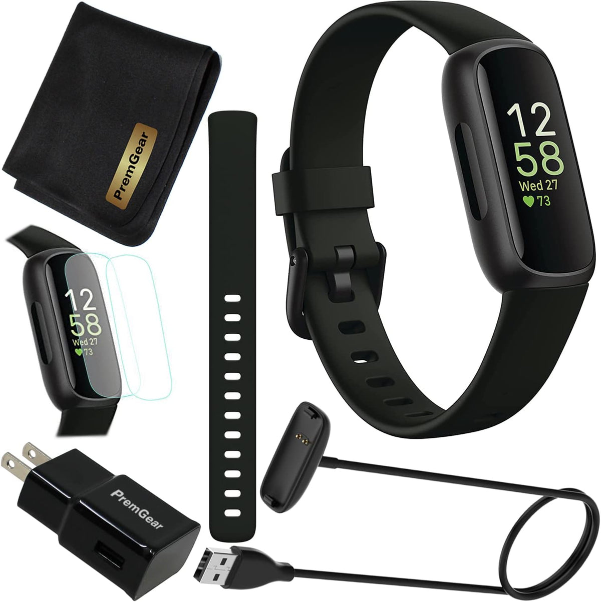 Black Activity Tracker with Heart Rate Q49927